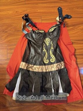 Black & Red Costume Size Medium Like New